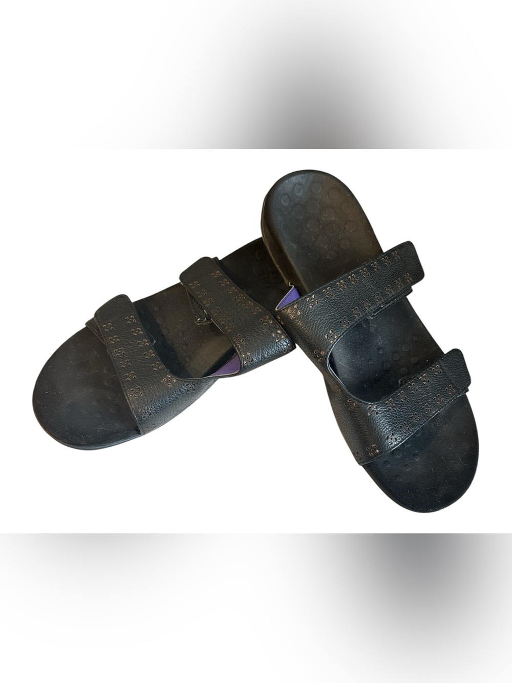 Vionic Nakia Sandals Women’s size 8.5 Black Adjustable Straps Plantar Fasciitis